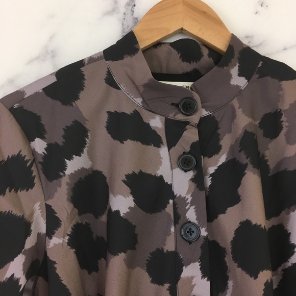 eShakti Zapelle Animal Print Crepe Maxi Dress - Picture 4 of 8